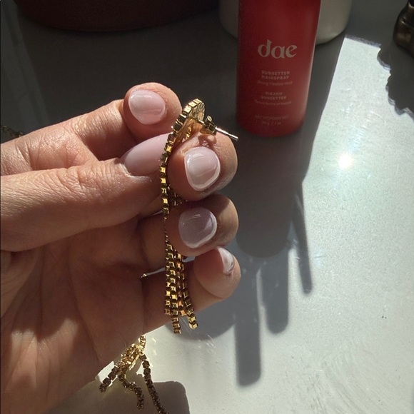 Uncommon James Elegant Gold Dangle Earrings - Picture 3 of 5